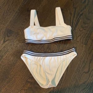 White bathing suit